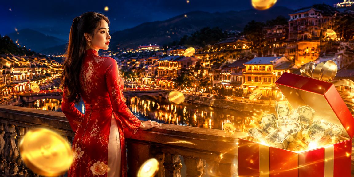 Phụ nữ mặc áo dài tại Sapa sử dụng ứng dụng xsthu5hang để kiểm tra giao dịch tài chính và số dư tài khoản